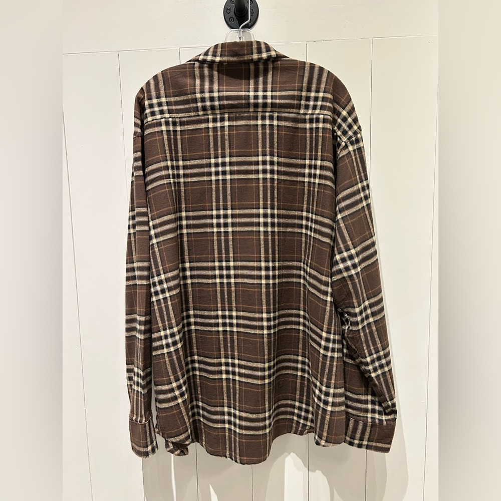 Timberland Brown Plaid Flannel Button-Up Long Sleeve Shirt
Size 2XL - Picture 3 of 5